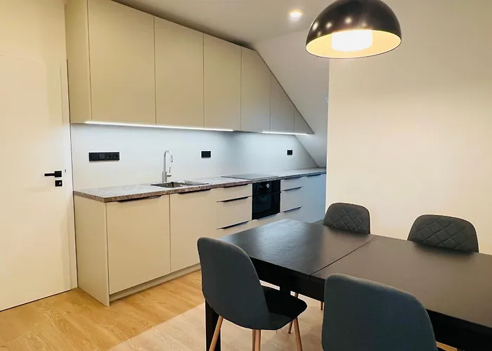 New Sunny Rooftop Apartment With A Terrace 10-15 Minutes Drive From City Centre